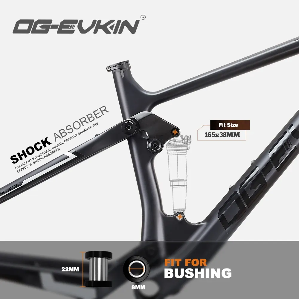 OG-EVKIN CF-080 full-suspension carbon mountainbikeframe