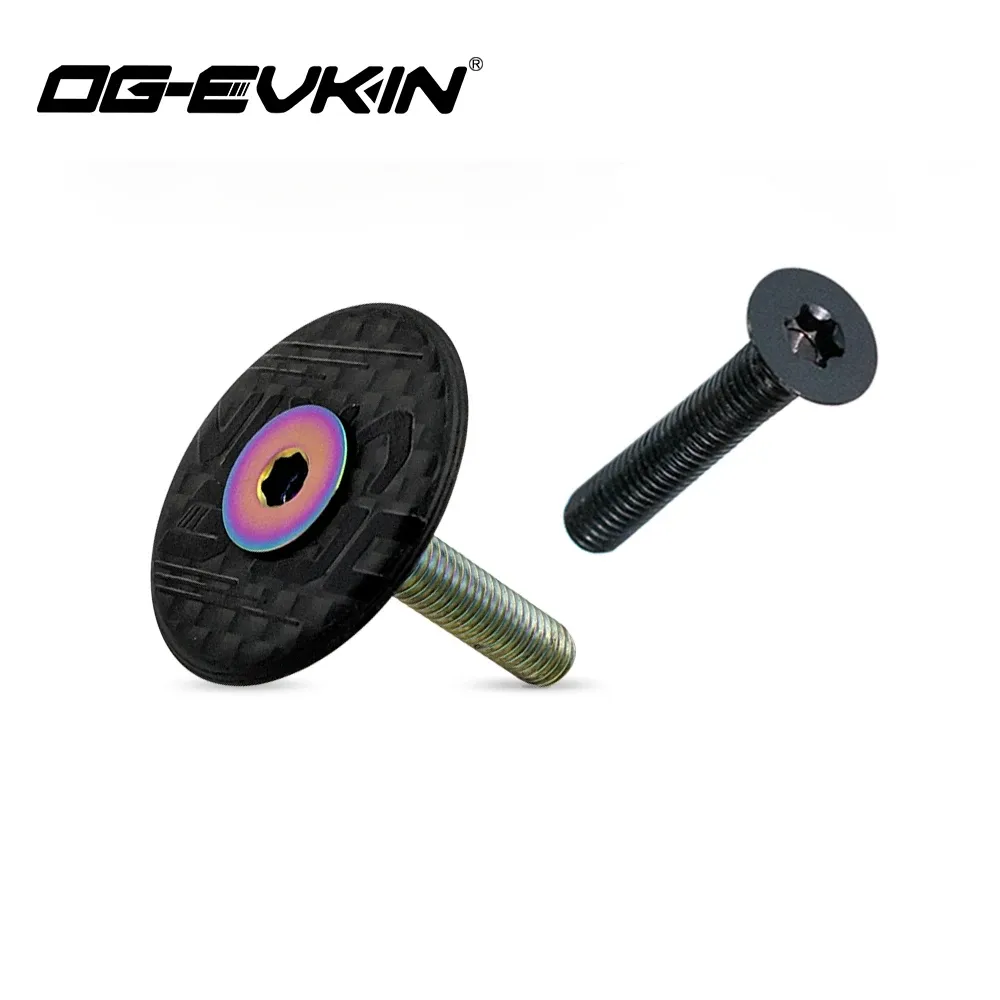 OG-EVKIN carbon headset top cap met titanium bout