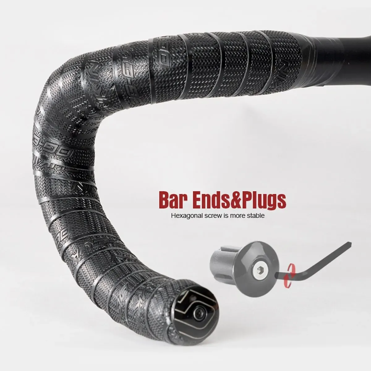 OG-EVKIN antitrillings stuurlint voor racefiets met bar plugs