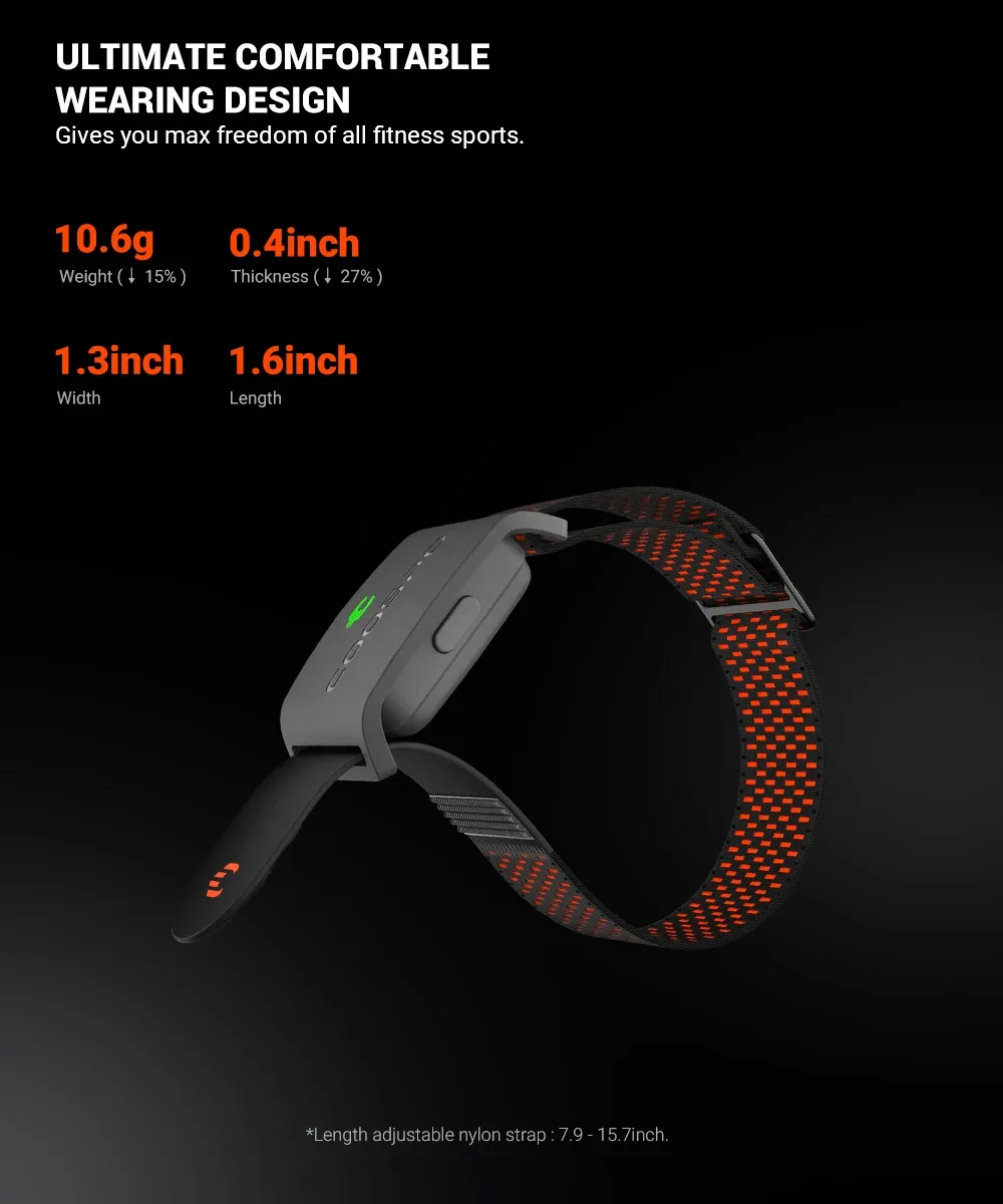 COOSPO HW9 hartslagarmband voor training en indoor cycling