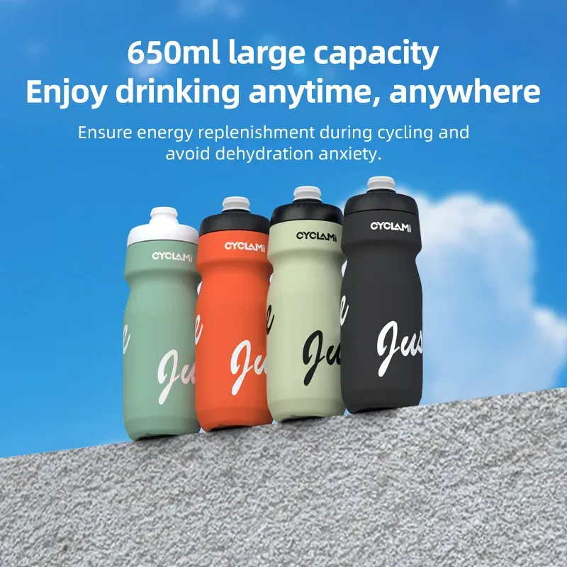 CYCLAMI 650 ml squeeze bidon voor fiets en MTB