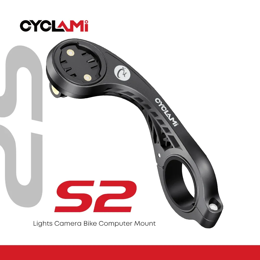 CYCLAMI S2 lichte fietscomputerhouder met GoPro-adapter