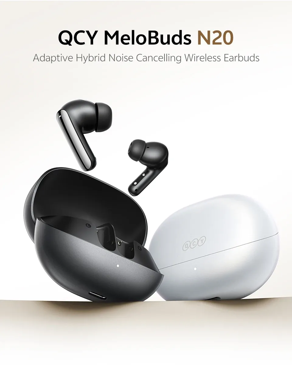 QCY Melobuds N20 draadloze ANC-oordopjes met Bluetooth 6.0