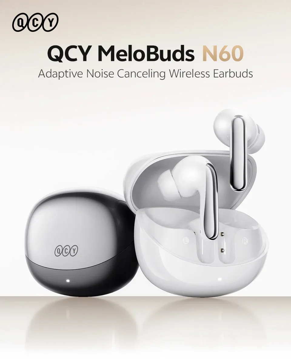 QCY MeloBuds N60 draadloze ANC-oordopjes met LDAC en 45 uur speeltijd