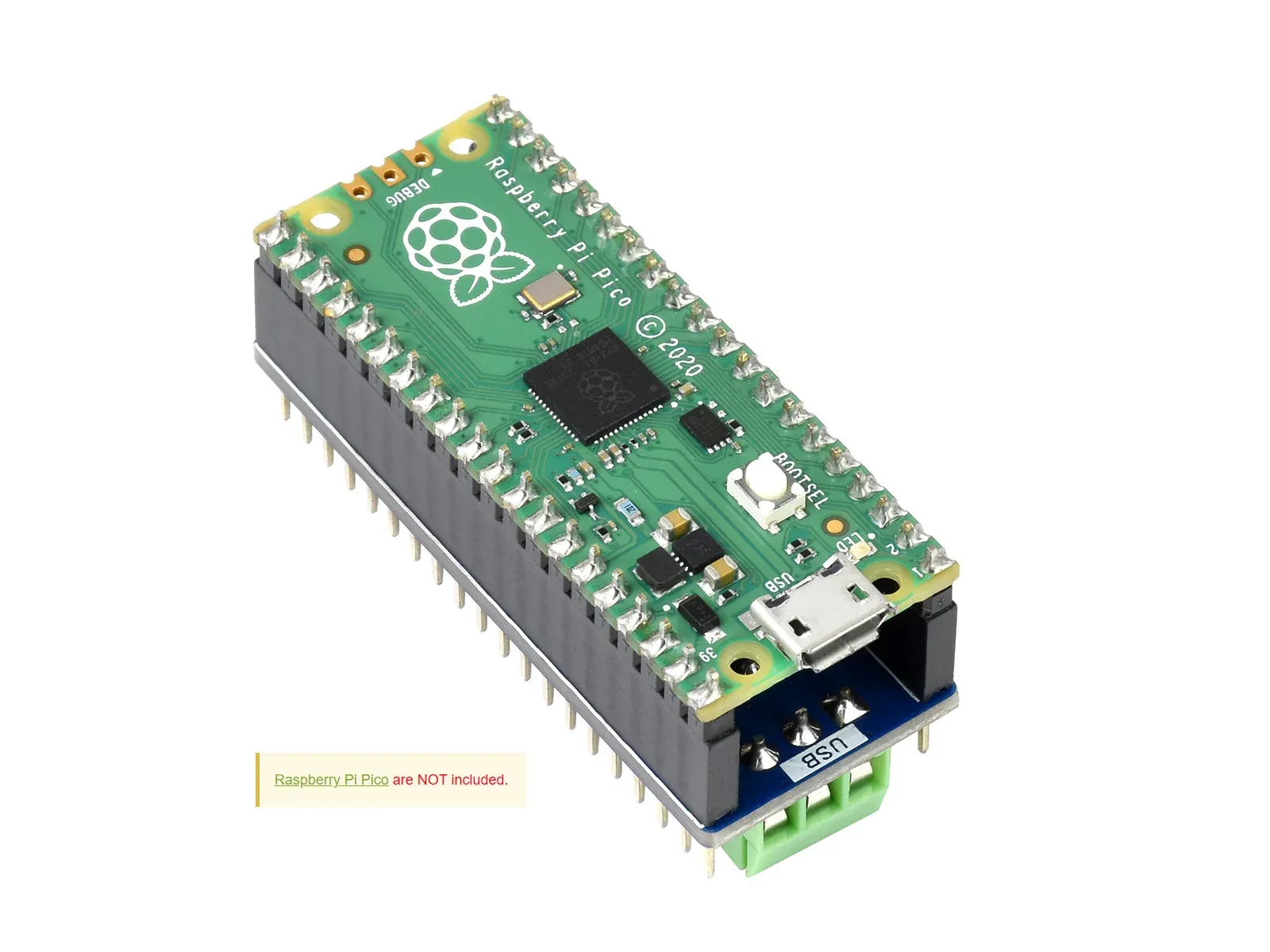 Waveshare 2-kanaals RS485-module voor Raspberry Pi Pico