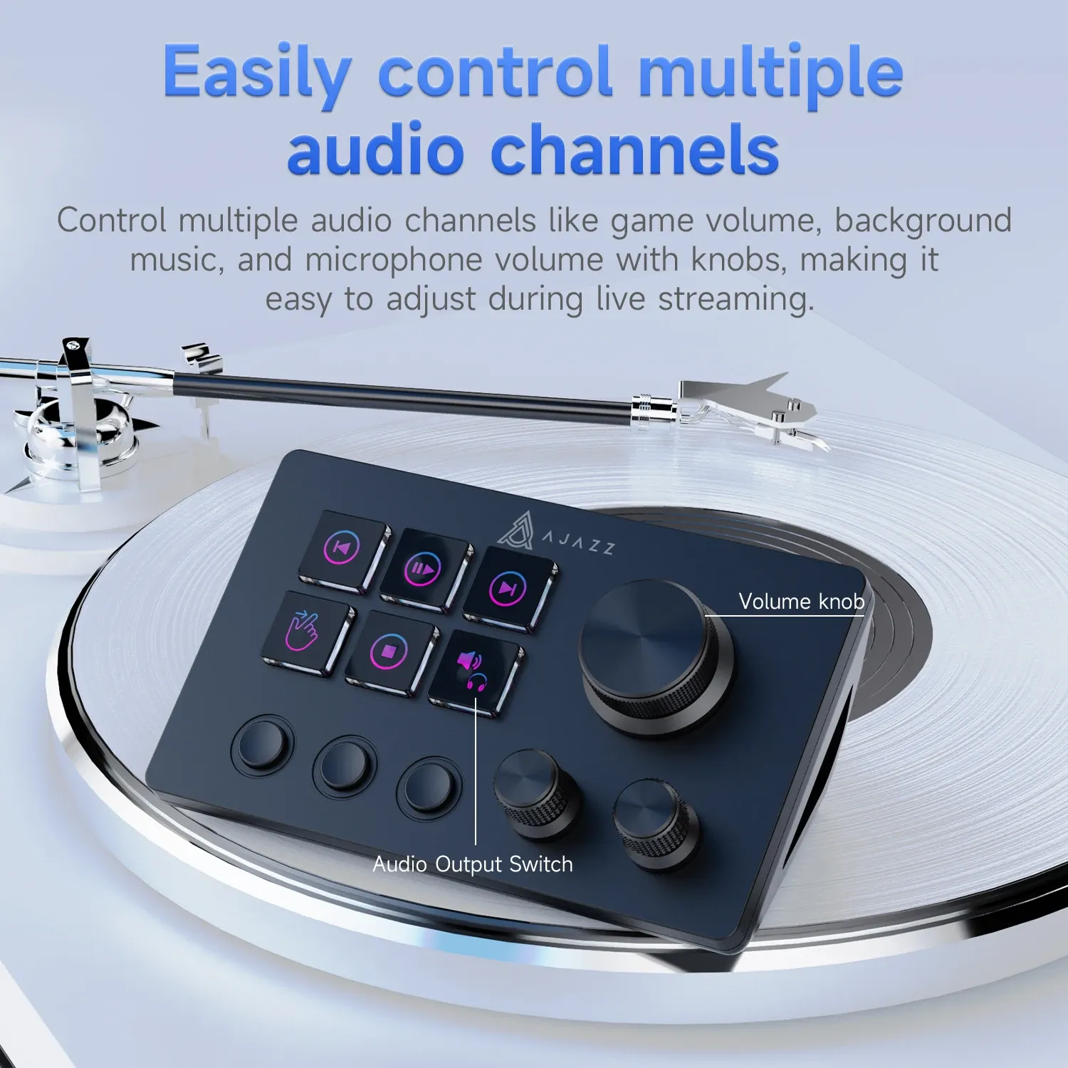 Ajazz AKP03E streamingconsole met 19 programmeerbare toetsen