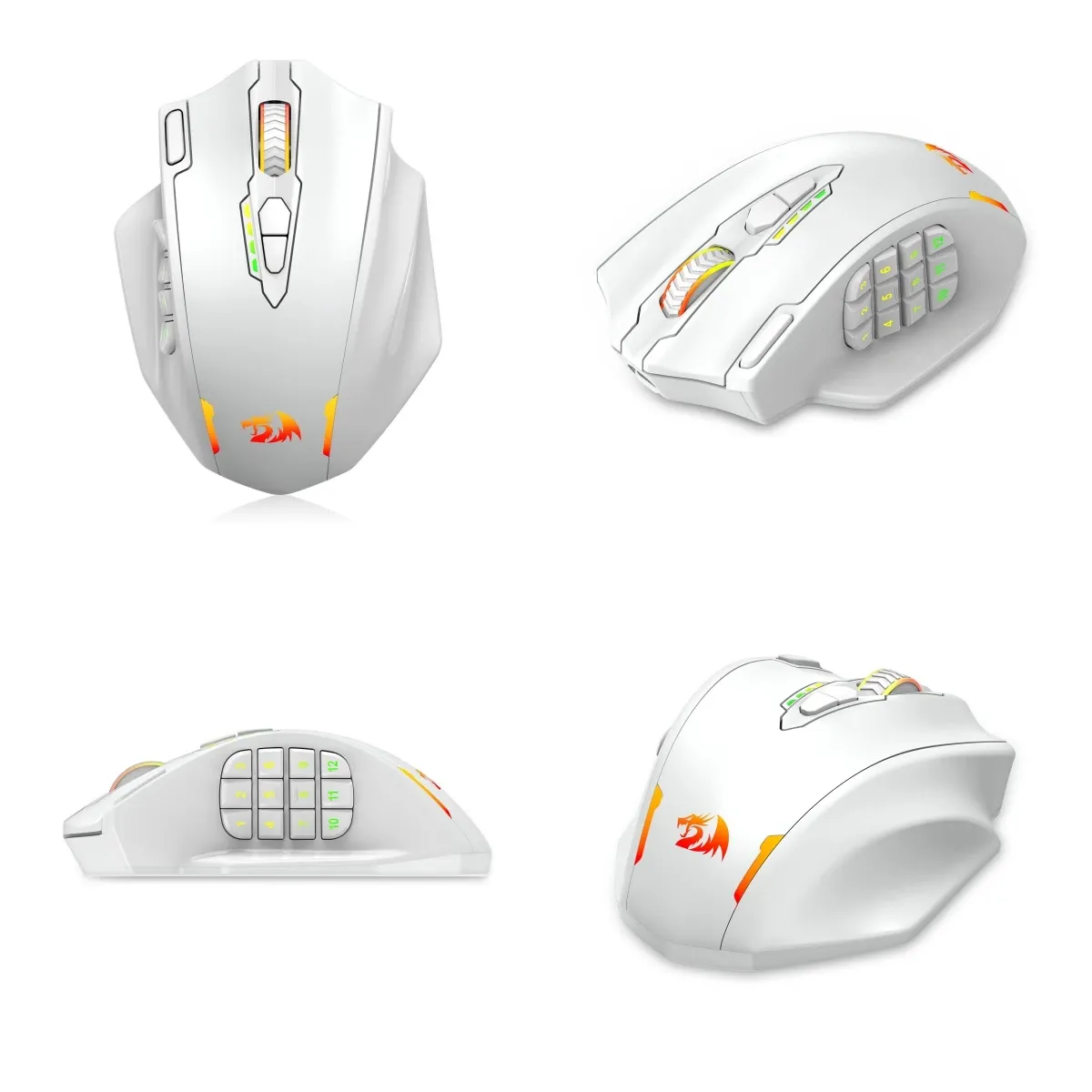 Redragon M913 MMO-gamingmuis met 16 knoppen en draadloze tri-mode