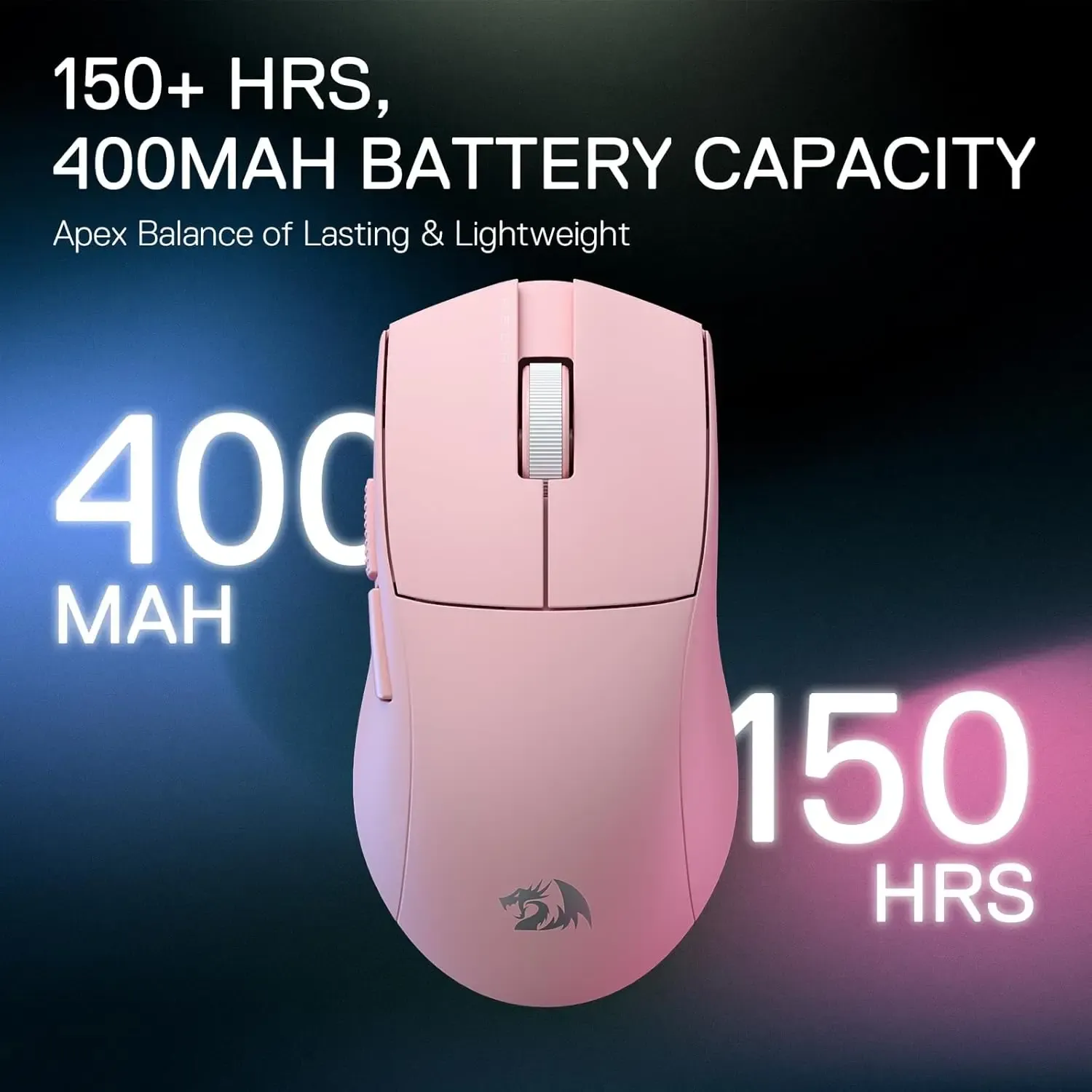 Redragon M916 PRO draadloze ultralichte gamingmuis met 26K DPI
