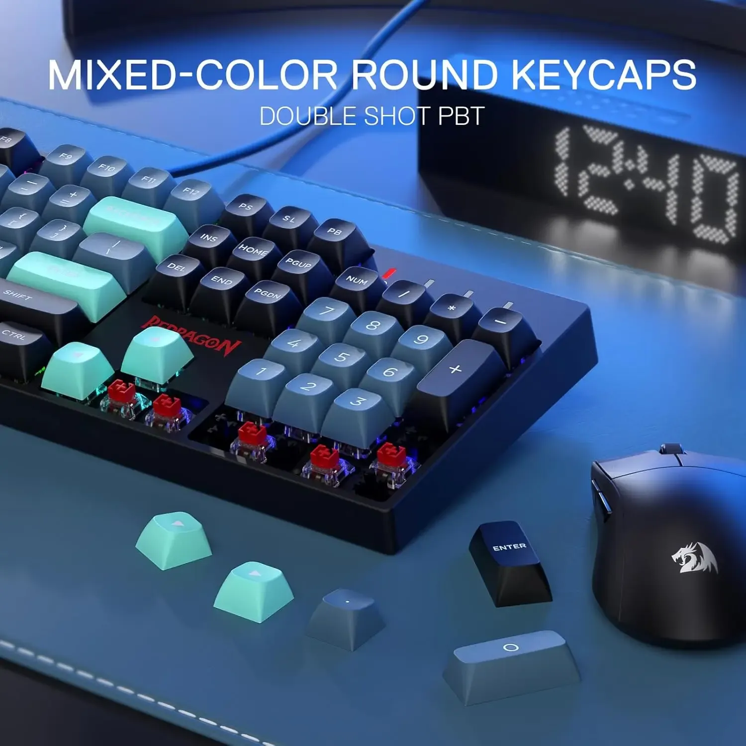 REDRAGON K582 SE mechanisch RGB-toetsenbord met 104 toetsen