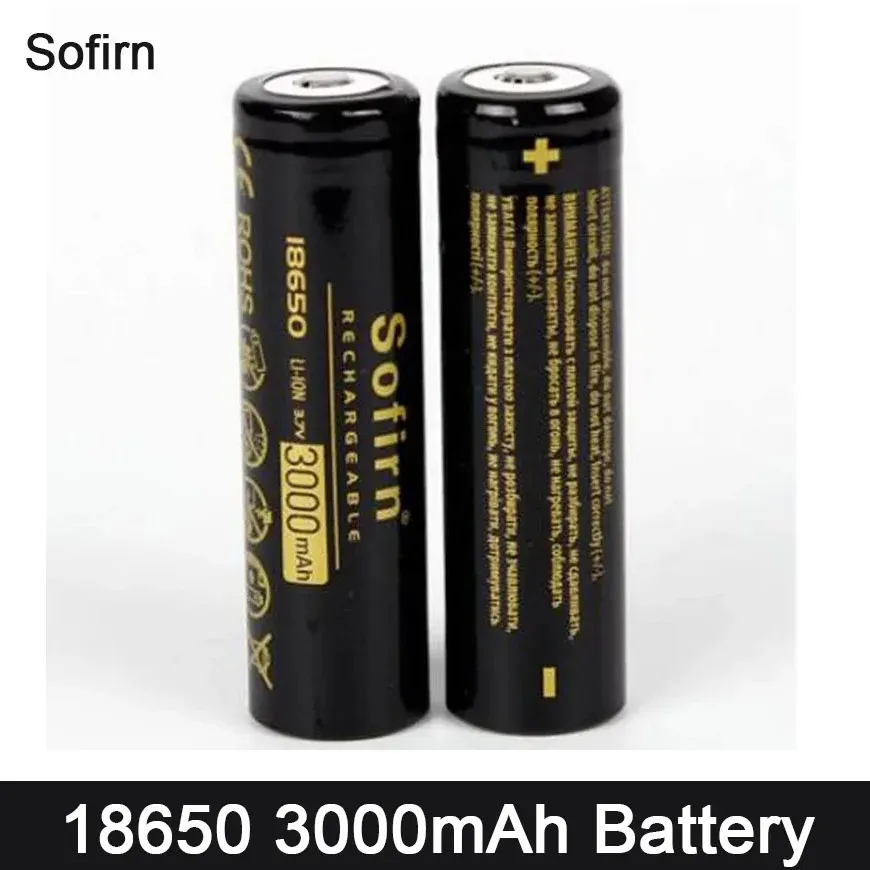 Sofirn 18650 oplaadbare batterij 3000 mAh voor zaklampen