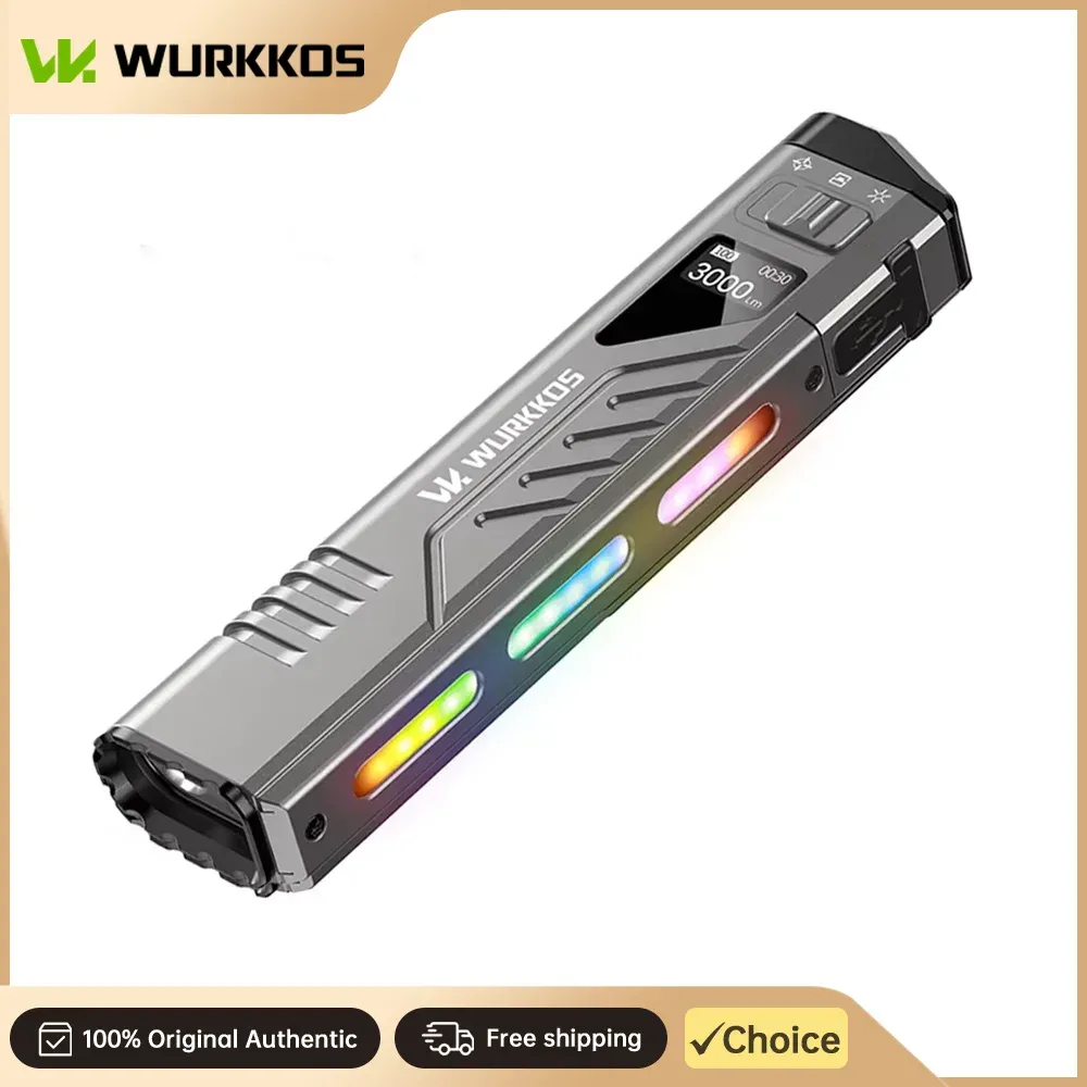 Wurkkos TD11 RGB tactische zaklamp met oplaadbare accu