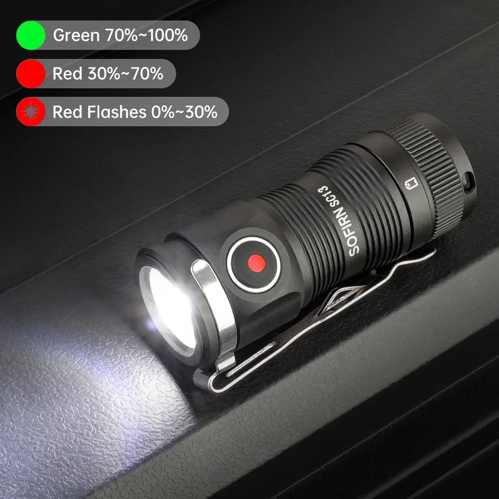 Sofirn SC13 compacte tactische zaklamp met 1300 lumen